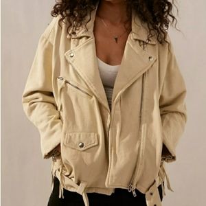 Free People Rebel Cotton Moto Jacket - Retail $198